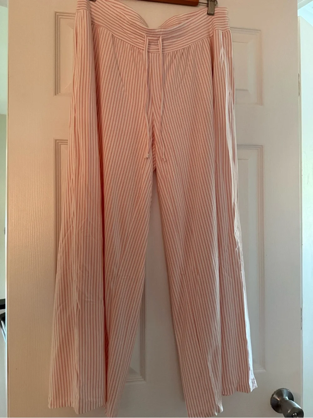 Maternity Ribbed Wrap Pajama Set — Light Pink